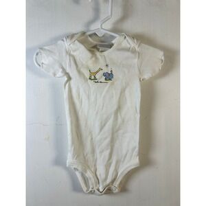 Carter's John Lennon Onesie Baby 0-3M White Good Vintage 1999 Real Love Giraffe
